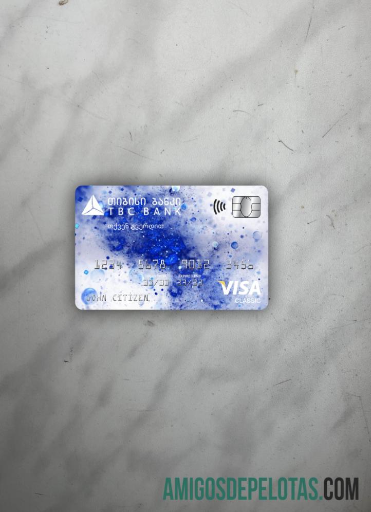 Georgia TBC Bank Visa Classic Cartão Photolook Front baixar para verificação